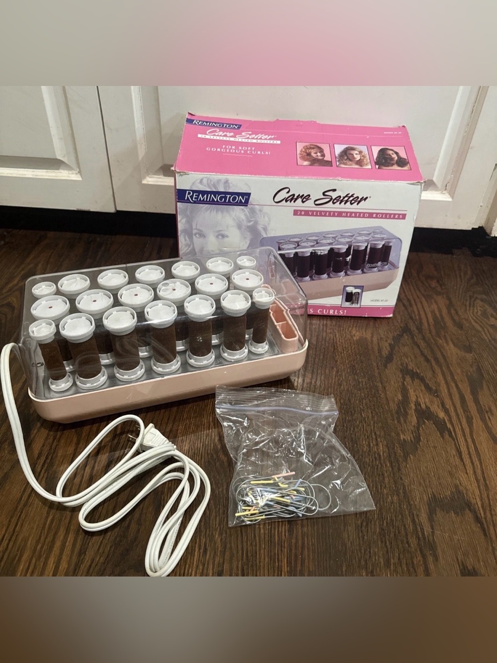 1994 Vintage Remington Care Setter Velvet Rollers KF-20 Hot Rollers Curlers